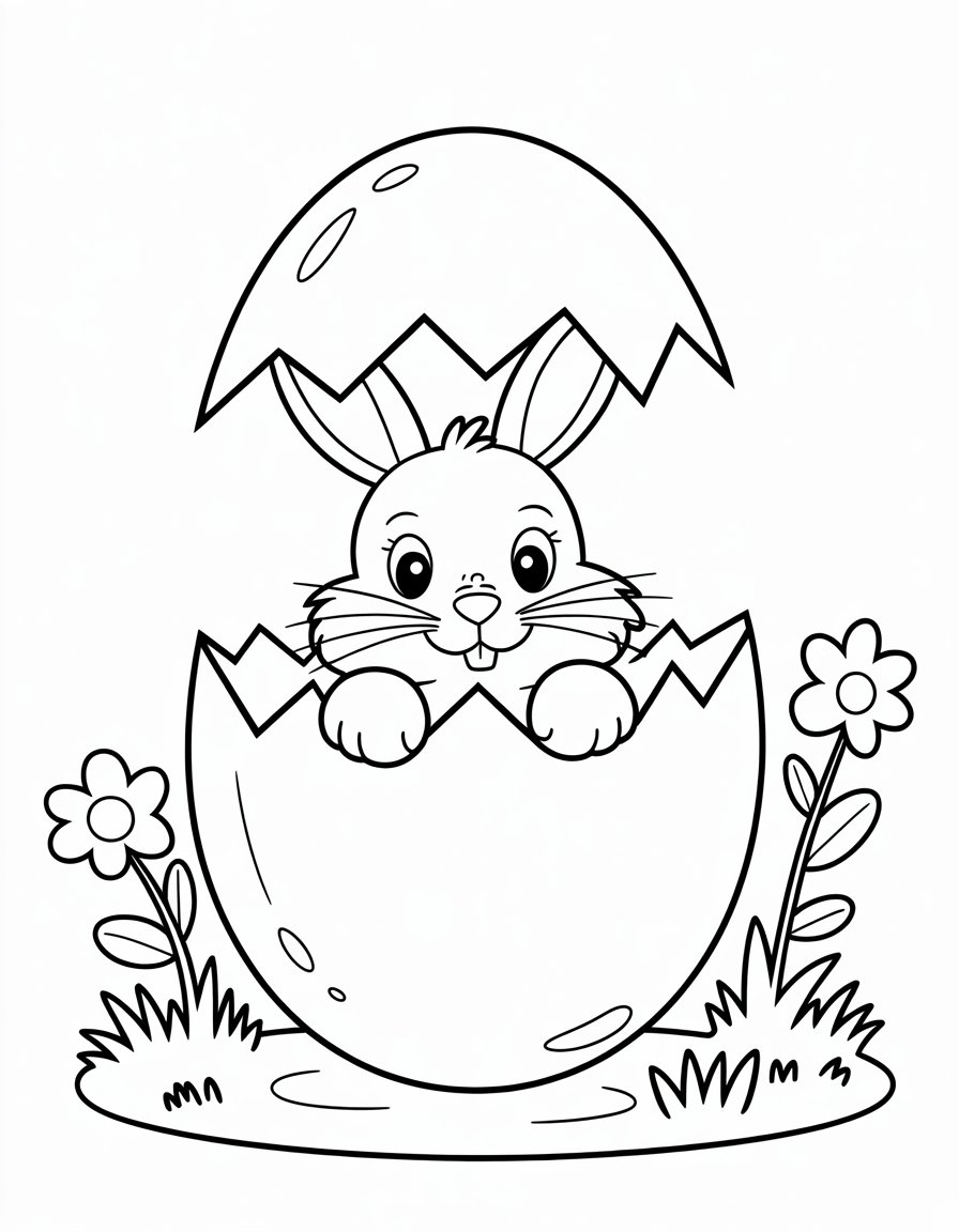 Bunny in Egg House